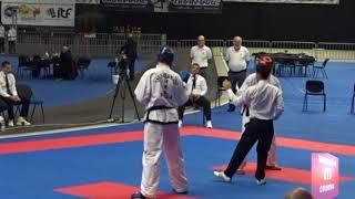 Knok Out - Taekwon-Do ITF World Championship. Inzell Germany 2019. Russia vs Romania