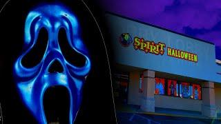 SPIRIT HALLOWEEN 2022 inside ABANDONED HOBBY LOBBY PADUCAH KENTUCKY with BLUE & PURPLE GHOSTFACE !