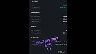 CRYPTO TRADE #101: RESULTS ICP LONG WON 100%  RECORD 1/1