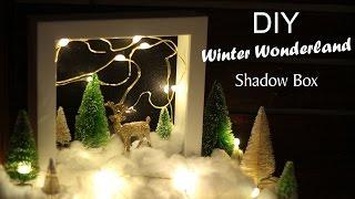 DIY WINTER WONDERLAND SHADOW BOX || KATIE BOOKSER