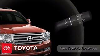 2011 Land Cruiser How-To: Rain-Sensing Variable Intermittent Windshield Wipers | Toyota