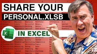 Excel - How to Share Your Excel Macros with Others | Microsoft Excel Tutorial - Episode 780