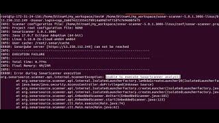 How to fix SonarQube server [https:xx] can not be reached. Unable to execute SonarScanner analysis