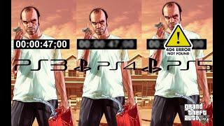 GTA V PS5 vs PS4 vs PS3 loading times