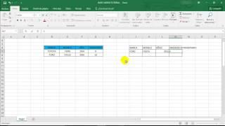 CREAR TABLA SENCILLA EN EXCEL 2016