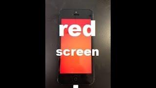 IPhone 5S,5se RED screen issue..FIX