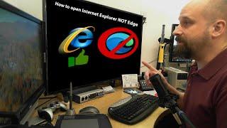 Stop Edge from opening when you want to open Internet Explorer, Working fix in description!