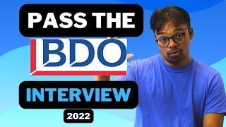 [2022] Pass the BDO Interview | BDO Video Interview