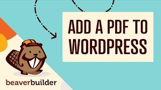 How to Add a Downloadable PDF to Your WordPress Site: BEAVER BUILDER Button Module Tutorial