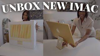 Unboxing iMac: Aksen Emas Sempurna untuk Penataan Studio 