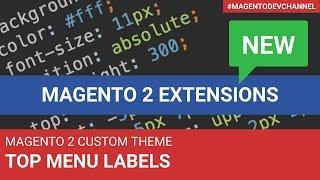 Top Menu Labels Magento 2 Theme Development