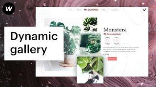 Introducing dynamic CMS and Ecommerce galleries | Webflow web design