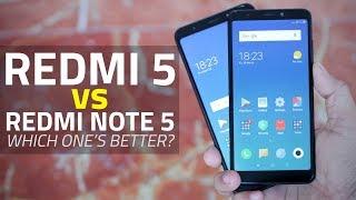 Xiaomi Redmi 5 vs Redmi Note 5  Camera, Performance, Specs Compared!