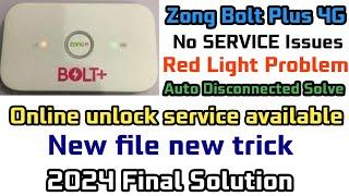 E5573cs 322 Zong Device Unlock All Network || Red Light Fix | No Service Problem Fix New Method 2024