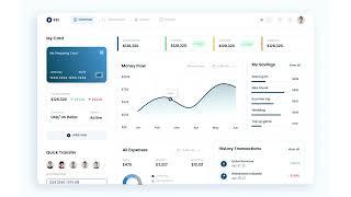 Finance Dashboard UI Design Template Adobe XD-#figma #adobe #adobexd #ui #design #dashboard #admin