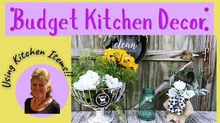 Thirfted Kitchen Decorating Ideas on a Budget|Diy Kitchen Decor