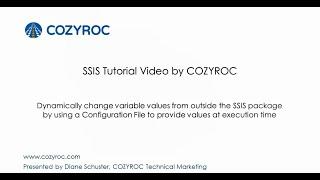 Using external configuration file - SSIS tutorial for Beginners by COZYROC