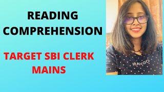 Reading Comprehension for SBI Clerk Mains| IBPS RRB PO Mains| Aspiring Banker Anwesha