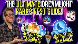 The ULTIMATE Dreamlight Parks Fest Guide! | Button Locations, Community Challenge Details, & MORE!