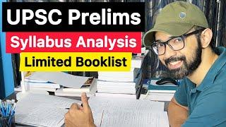 UPSC Prelims Syllabus Analysis & Booklist