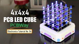 4x4x4 PCB LED CUBE