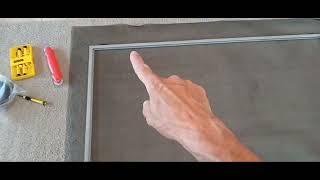 How to replace window screens and spine material.