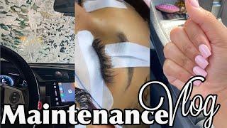 Maintenance Vlog|| Nails&Toes + Lashes 