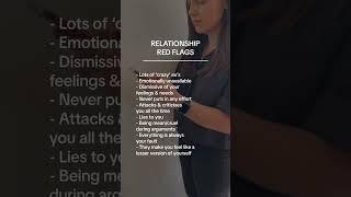 RELATIONSHIP RED FLAGS #shorts