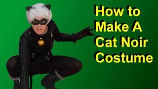 Cheap & Easy DIY Cat Noir Costume How To (Miraculous Ladybug character) Budget Cosplay