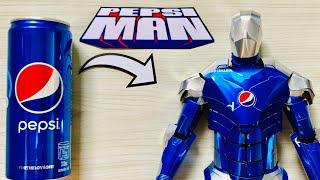 Homemade Armored Pepsiman Using Pepsi Cans | Save Those cans️