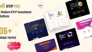 HOW TO CREATE / DESIGN HYIP PRO - A Modern HYIP BITCOIN Investment Platform  CRYPTOCURRENCY WEBSITE