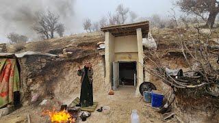 "Grandma's Magical Cave: Warm and SafeGrandma's Shelter in the Sky of Solar Eclipses and Blizzards"