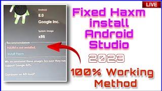 Haxm not installed in Android Studio - Fixed 100% | 2023 Working Method