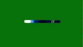 Police Light Bar (Blue) on Green Screen
