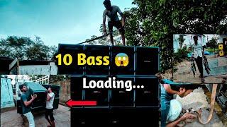 10 Bass Dj Setup Loading  || Dj Rupesh Vlogs || #djvlog #loading #dj