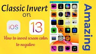 How to invert screen color to negative/ normal mode. iOS 13 . iOS 13 screen color invert| Tutorial |