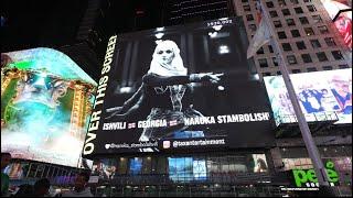  Nanuka Stambolishvili on Time Square of New York