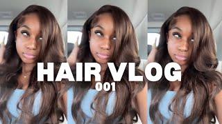 HAIR VLOG|| WIG INSTALL BACK TO SCHOOL EDITION | ft alipearl hair .