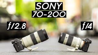 Sony 70-200mm f2.8 G-Master VS f4 G | der Teleobjektiv-Vergleich | Sony A7R IV & A7 III