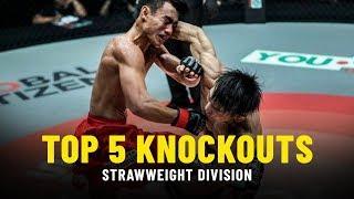 Top 5 Knockouts | Strawweight Division | ONE Highlights