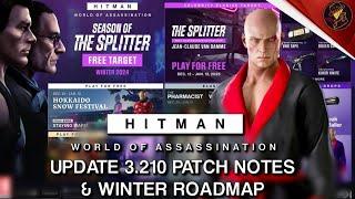 HITMAN Update | Patch Notes & Winter Roadmap | Jean Claude van Damme Elusive Target & More!