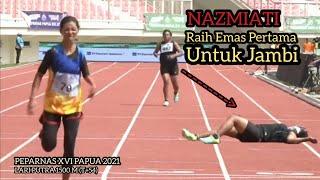 PEPARNAS XVI PAPUA 2021 | Emas Pertama Jambi diraih oleh Nazmiati