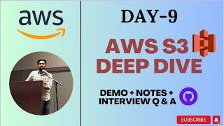 Day-9 | AWS S3 Buckets Deep Dive | 2 Demo Projects with Code | #aws #s3 #abhishekveeramalla