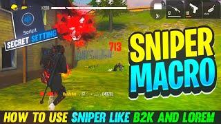 HOW TO USE DOUBLE SNIPER LIKE B2K AND LOREM IN PC | HOW TO USE SNIPER MACRO IN BLUESTACKS