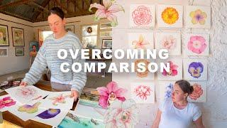 A week in my life as an ILLUSTRATOR: overcoming comparison, 12 paintings one week, 2025 calendars