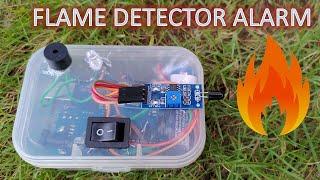 How to make a simple Flame Detector || Fire alarm project using arduino