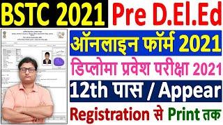 BSTC Online Form 2021 Kaise Bhare ¦ Pre D.El.Ed Online Form 2021 ¦ How to Fill BSTC Online Form 2021