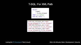 T-SQL: How To Use FOR XML PATH - 3 Output Formats