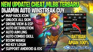 CHEAT ML TERBARU 2025 ANTI BANNED | MOD UNLOCK ALL SKIN | MAP HACK & AUTO AIM ALL HERO