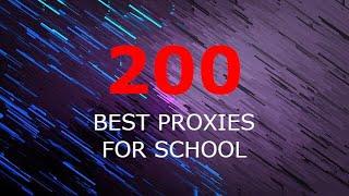 200 Proxies for School Chromebooks WORKING